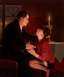 Heaven on Earth by Jack Vettriano - Original Painting on Stretched Canvas sized 20x24 inches. Available from Whitewall Galleries